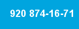 920 874-16-71